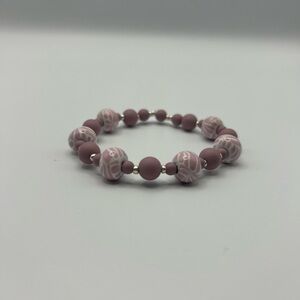 Elegant Pink Beaded Bracelet